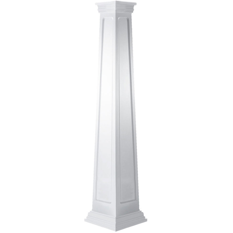 Poteau encastré carré Endura Craftsman Classic, H 96 po x l 11,63 po