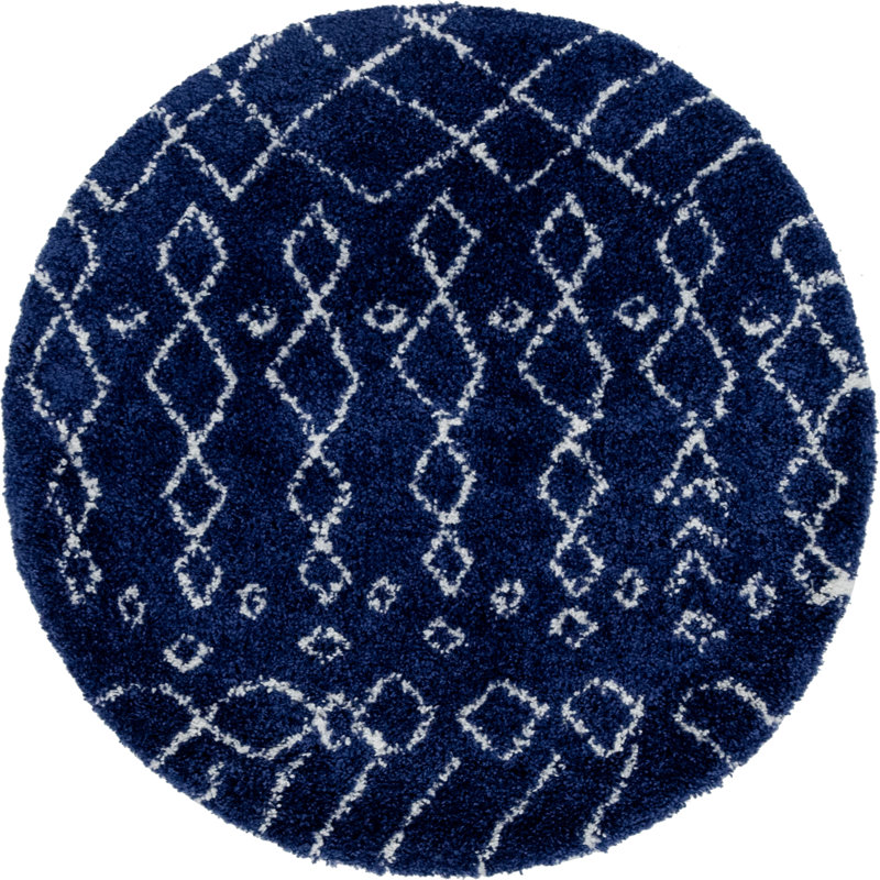 Southwestern Shag Area Rug, Round 152cm