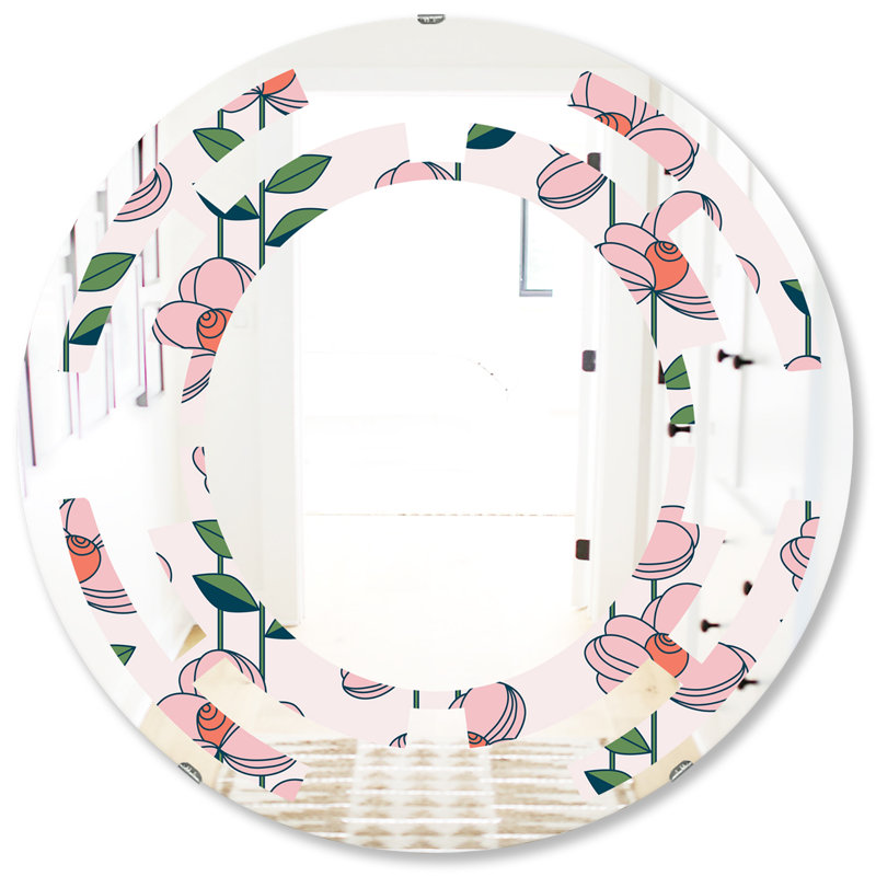 Miroir mural Space Floral Botanical, H 24 po x l 24 po