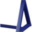 Bureau d'écriture 1 tiroir Twilight Blue avec base en forme de X