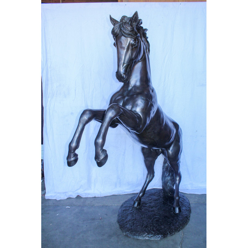 Statue en bronze grandeur nature, art équestre 72 po x 34 po x H 83 po Nifao Collection