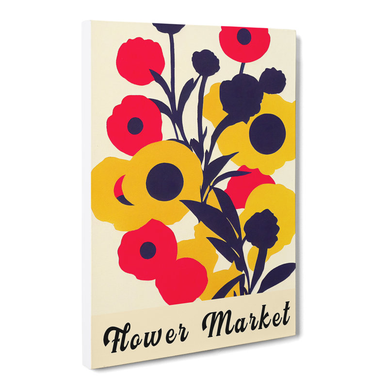 1970 Flower Market Exhibition No.2 - Wrapped Canvas, 91cm H x 60cm W x 3cm D