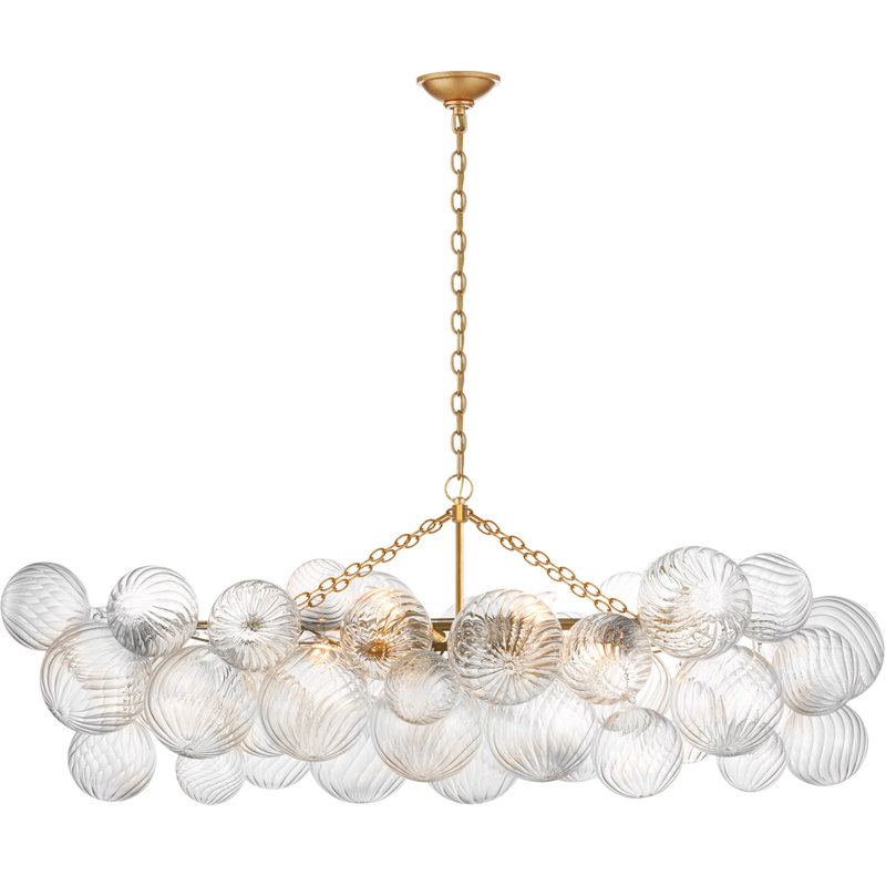 Julie Neill Talia Medium Linear Chandelier, Gild