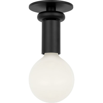 Scott Living Vincent 5" Casual Dimmable 1-Light Ceiling Light In Midnight Black