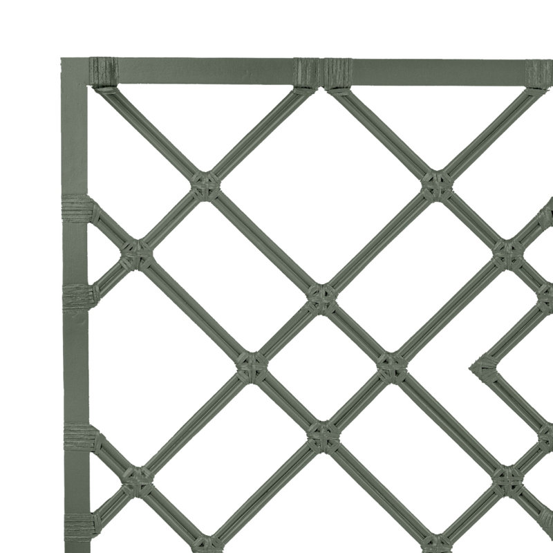 Darien Open-Frame Headboard, White, Queen