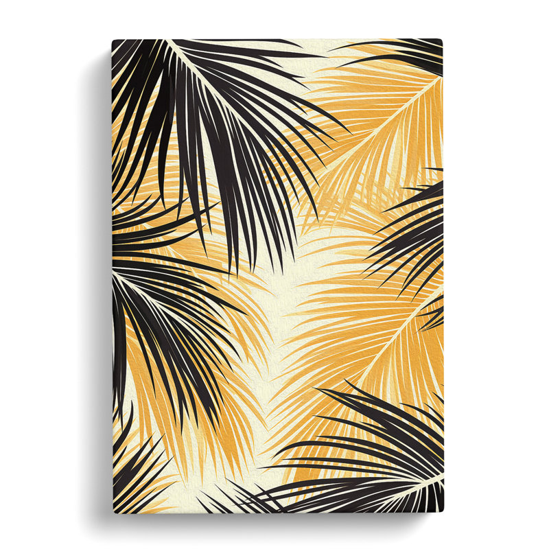 Palm Tree Op - Wrapped Canvas, 60cm H x 40cm W x 3cm D