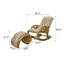 Chaise berçante haut de gamme en bois massif