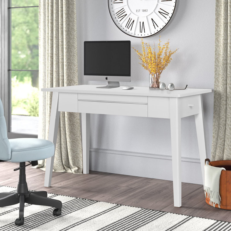 Jakita Wood Desk, White