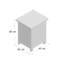 Calderwood 45cm W Solid + Manufactured Wood Bedside Table