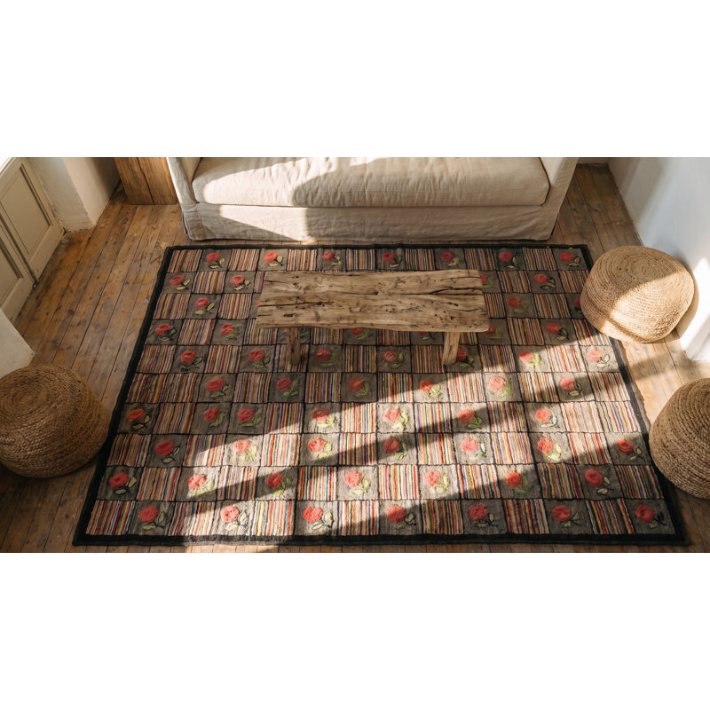 Tapis bouclé gris antique