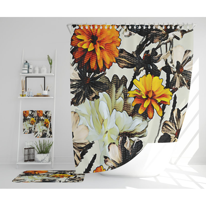 Nataja Polyester Shower Curtain Set