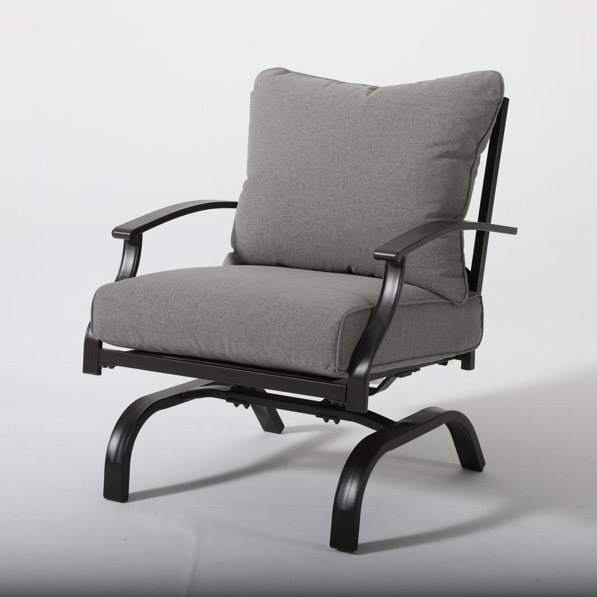 Rosecliff Heights Metal Outdoor Rocking Chair (Set Of 4)(Rocking Chair ...