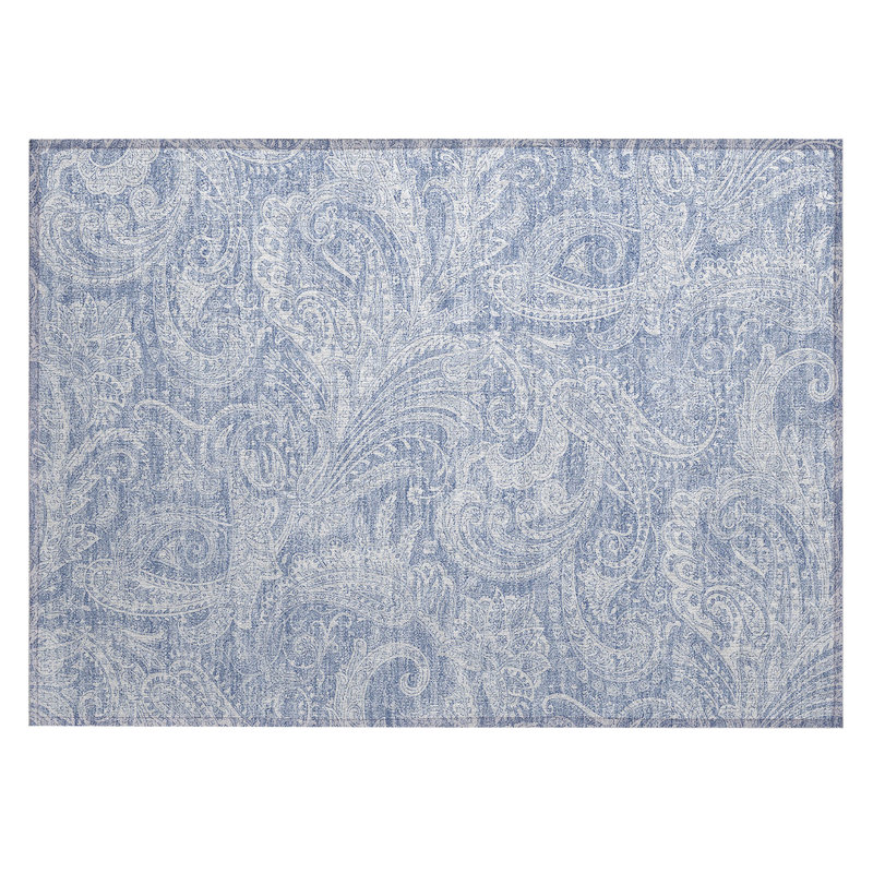 Fareham Washable Paisley Indoor / Outdoor Rug, Rectangle 1'8" x 2'6"