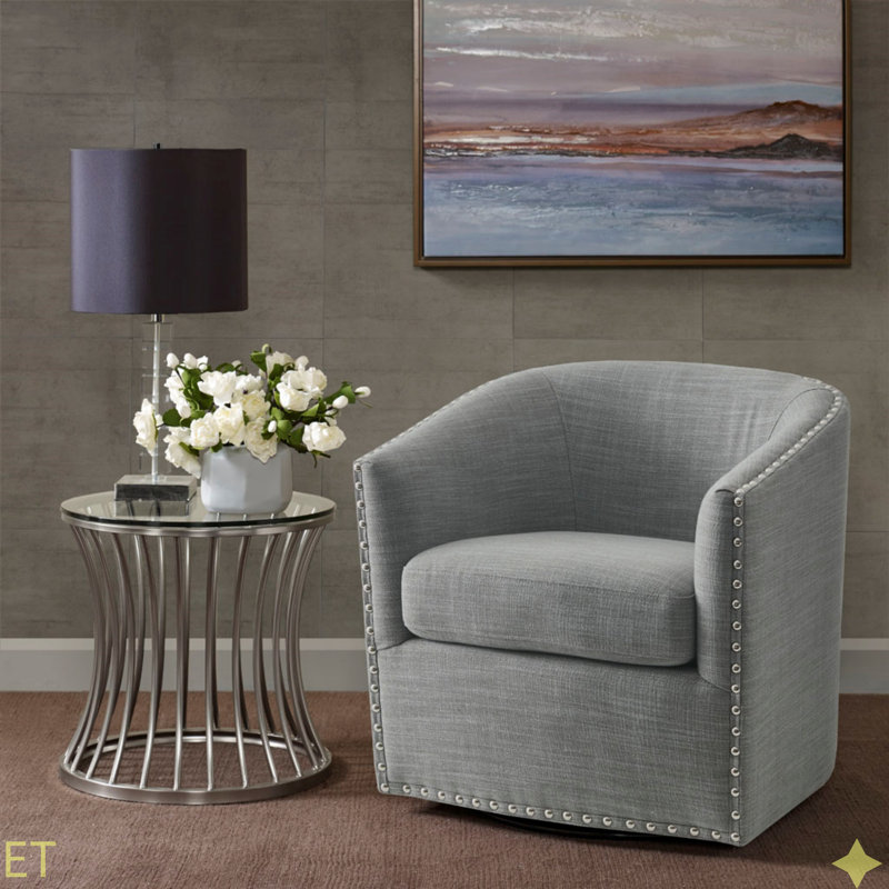 Fauteuil pivotant Tyler, Gris
