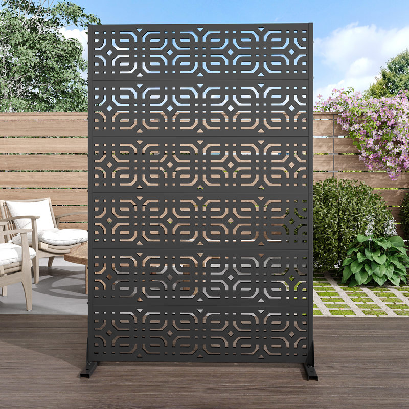 72"x 47" Outdoor Rectangular Metal Privacy Screen