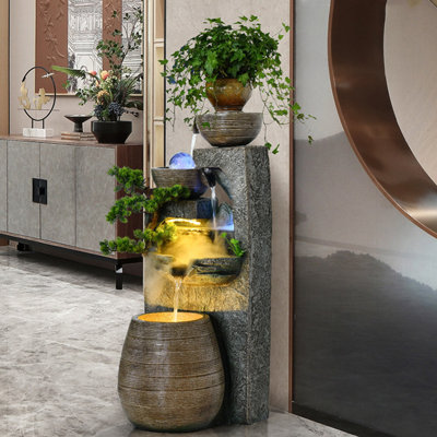 Décoration de réservoir de poisson 14,57 "gris