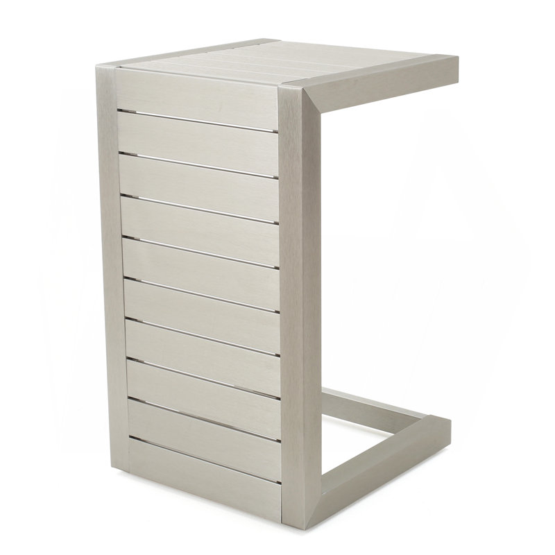 Table en forme de C, Argent