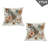 Ambesonne Leopard Pillow Covers 2 Pack Peach Ginger and Gray Teal-99020998-99020999