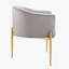Fauteuil d'appoint performance en velours capitonné Savour-1523517715