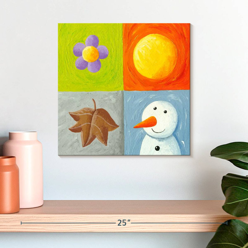 Ashelle 4 saisons en acrylique, H 16 po x l 16 po