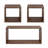 Dipaolo 3 Piece Solid Wood Accent Shelves