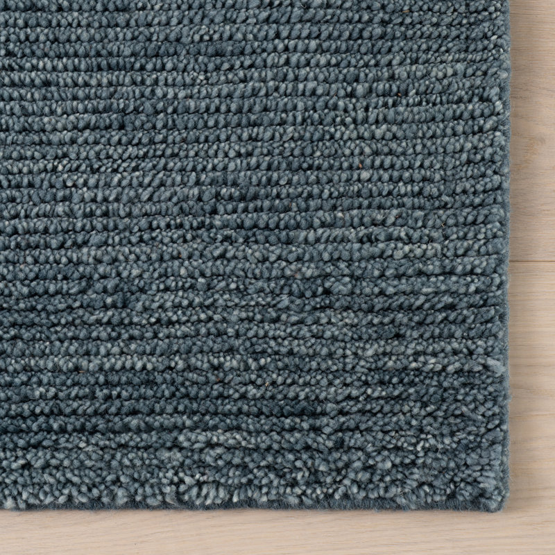 Ramsey Juniper Hand Knotted Wool Rug, Rectangle 7'6" x 9'6"