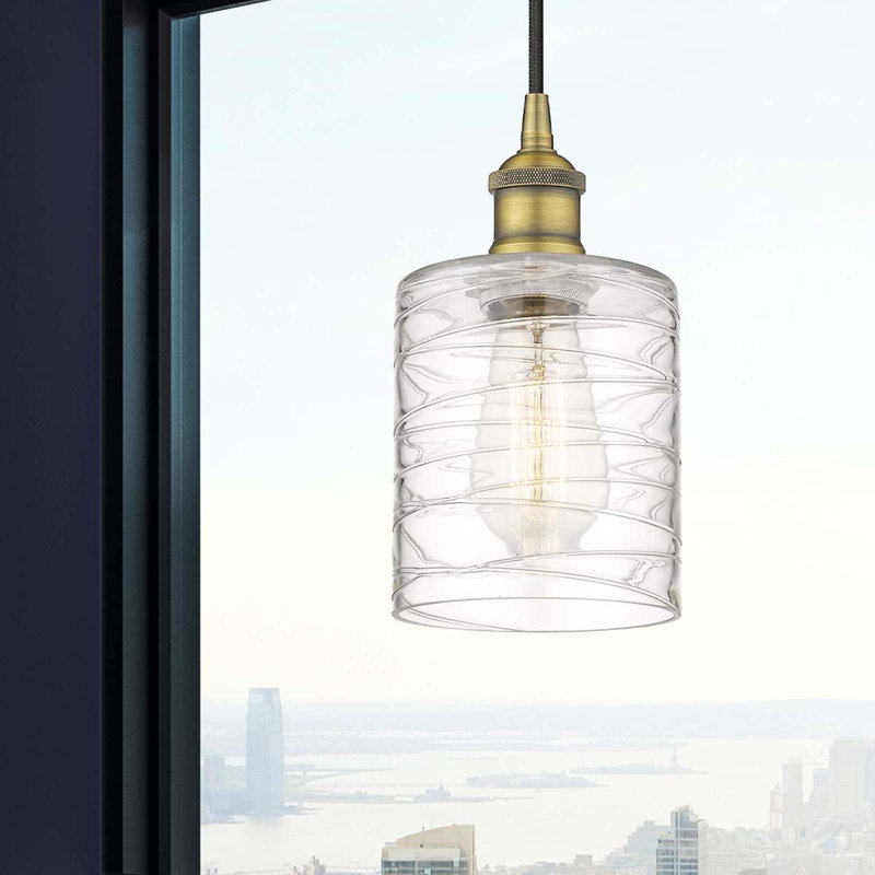 Karon 1 - Light Single Pendant, Brushed Brass