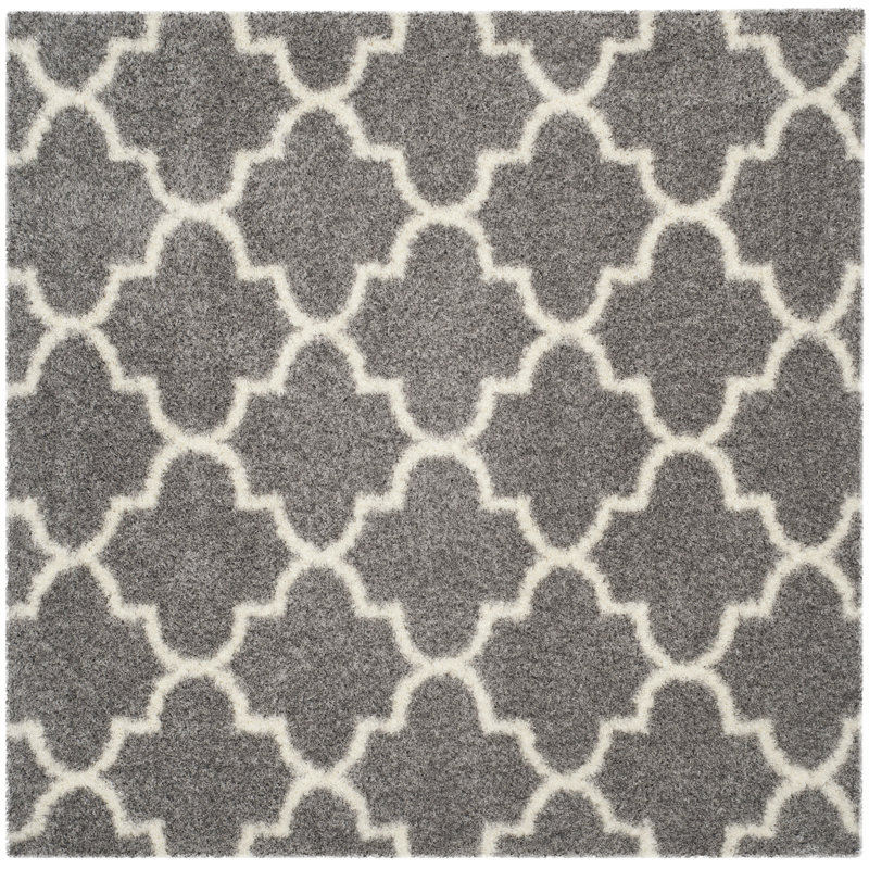 Bertl Sgm-Montreal Shag Performance Geometric Rug, Square 6'7"