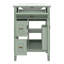 Ensemble de meuble-lavabo 24 po avec lavabo, armoire autoportante avec tiroir inclinable, 2 tiroirs, tablette réglable et support de rangement-1313381821