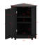 Armoire de salle de bain d'angle avec tablette réglable
