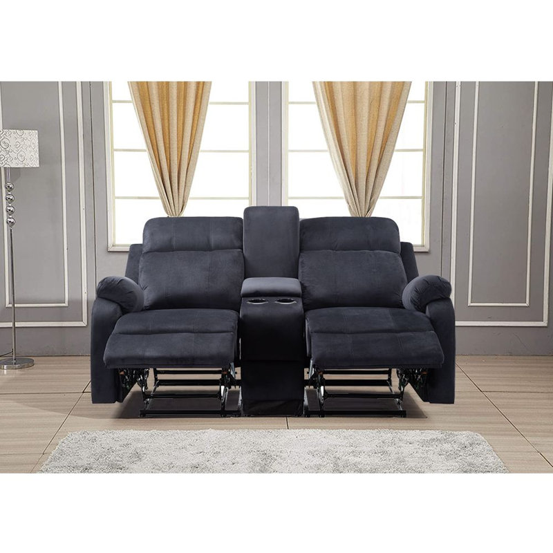 Fauteuil inclinable standard standard en velours de 65,5 po Pamfila