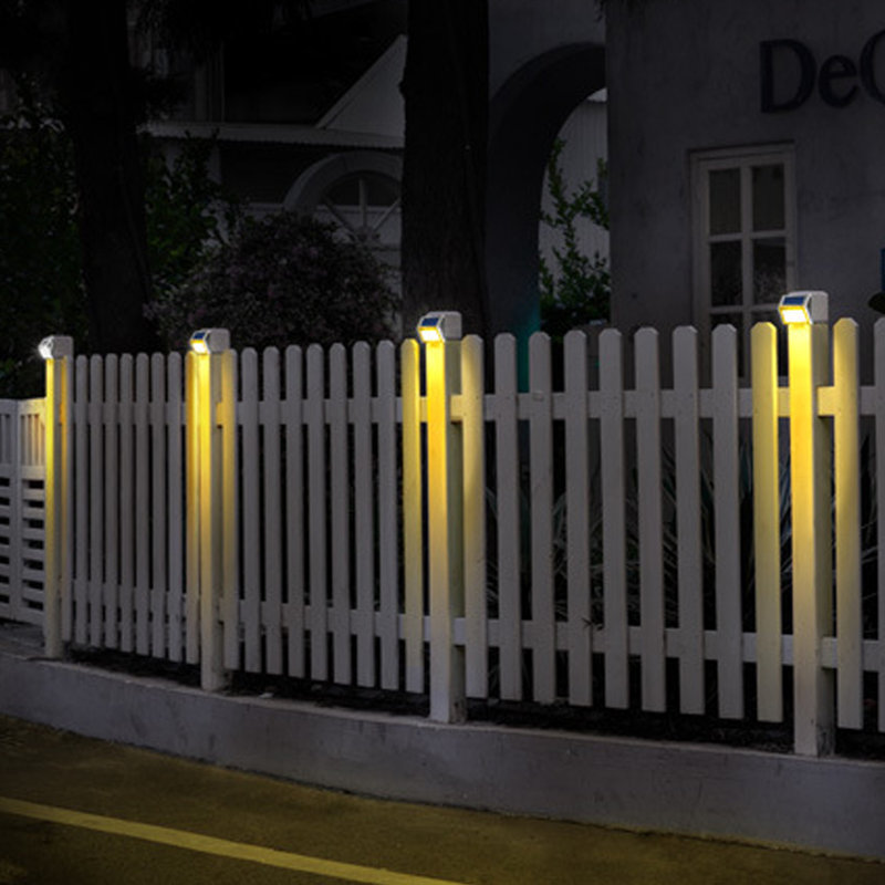 Silver Solar Powered Integrated LED Metal Step Light