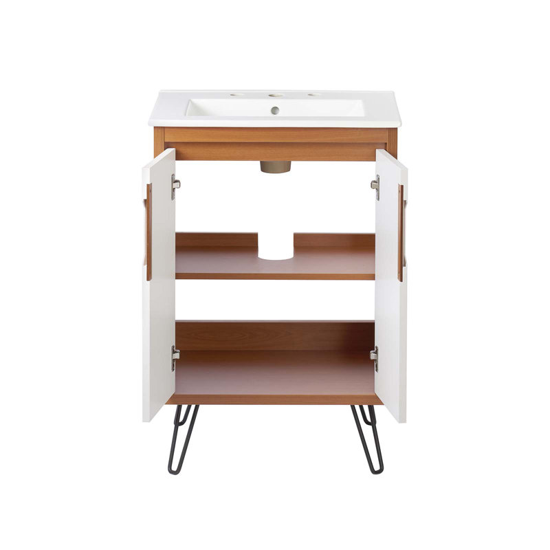 Meuble-lavabo de 24 po Modway Energize, Blanc