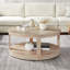 Table basse ronde à 2 niveaux Curved