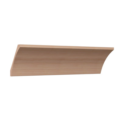 WM291 - Moulure de bois franc massif Crown Crown, H 4 po x P 3 1/2 po x F 5 1/4 po x L 96 po, couleur cerise