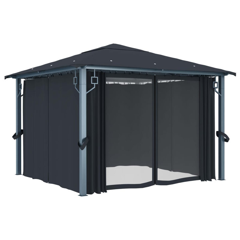 Nuremberg 3m x 3m Steel Pop Up Gazebo, Anthracite