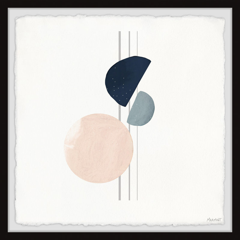 Assorted Falling Shapes - Single Picture Frame Painting, 61cm H x 61cm W x 3.81cm D