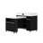 Extendable Dining Table with Extra-Long Folding Top, Rolling Kitchen Island with Drawers, Power Outlet and Brake lock, Storage Cabinet for Kitchen and Dining Room (Black + Marble White)