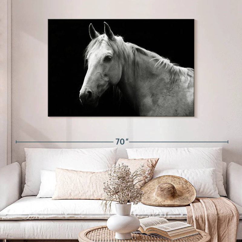 Brampt Horse Headshot, 32" H x 48" W
