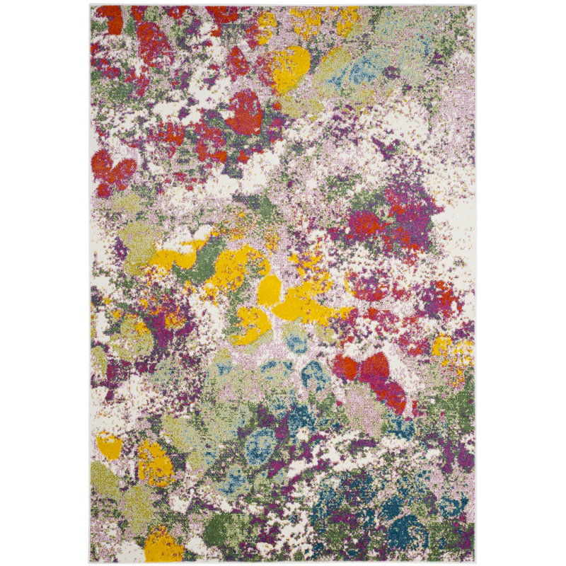 Parkins Abstract Hand Woven Area Rug, Rectangle 201 x 274 cm