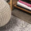 Tapis gris clair / crème Downham Filigree Medallion-1771107116