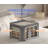 Storage Bins With Metal Frame, Foldable Storage Bin For Clothes, Clothing Storage Bins With Lid, Linen Storage Box With Clear Window Zippers Durable Handles.(Dark Grey)-1354472335
