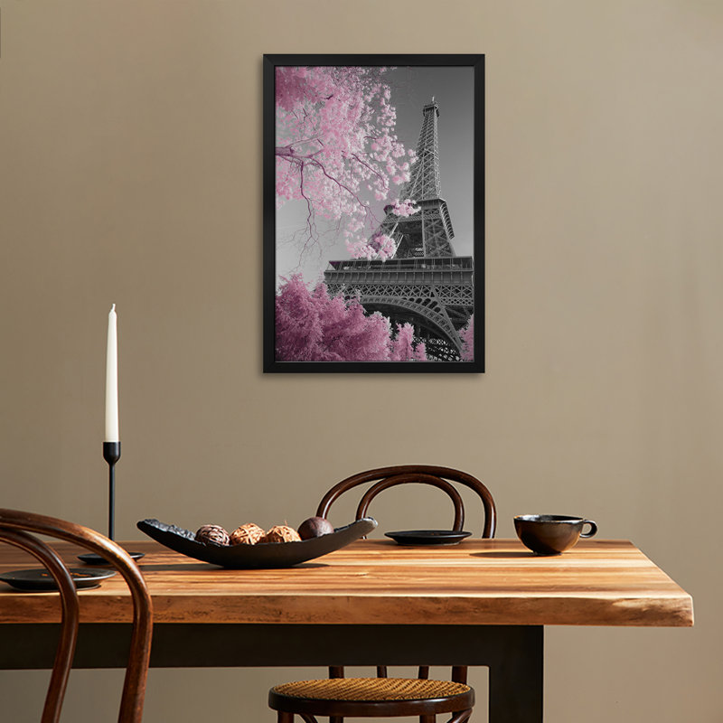 Affiche haut de gamme Paris Paris Tour Eiffel par David Clapp, H 16 po x l 24 po