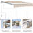 BESUNYST 63.6'' Fabric Cover Retractable Patio Awning-63927404-66013906
