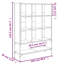 Hagley 141.5cm H x 102cm W Metal Bookcase-1836918633