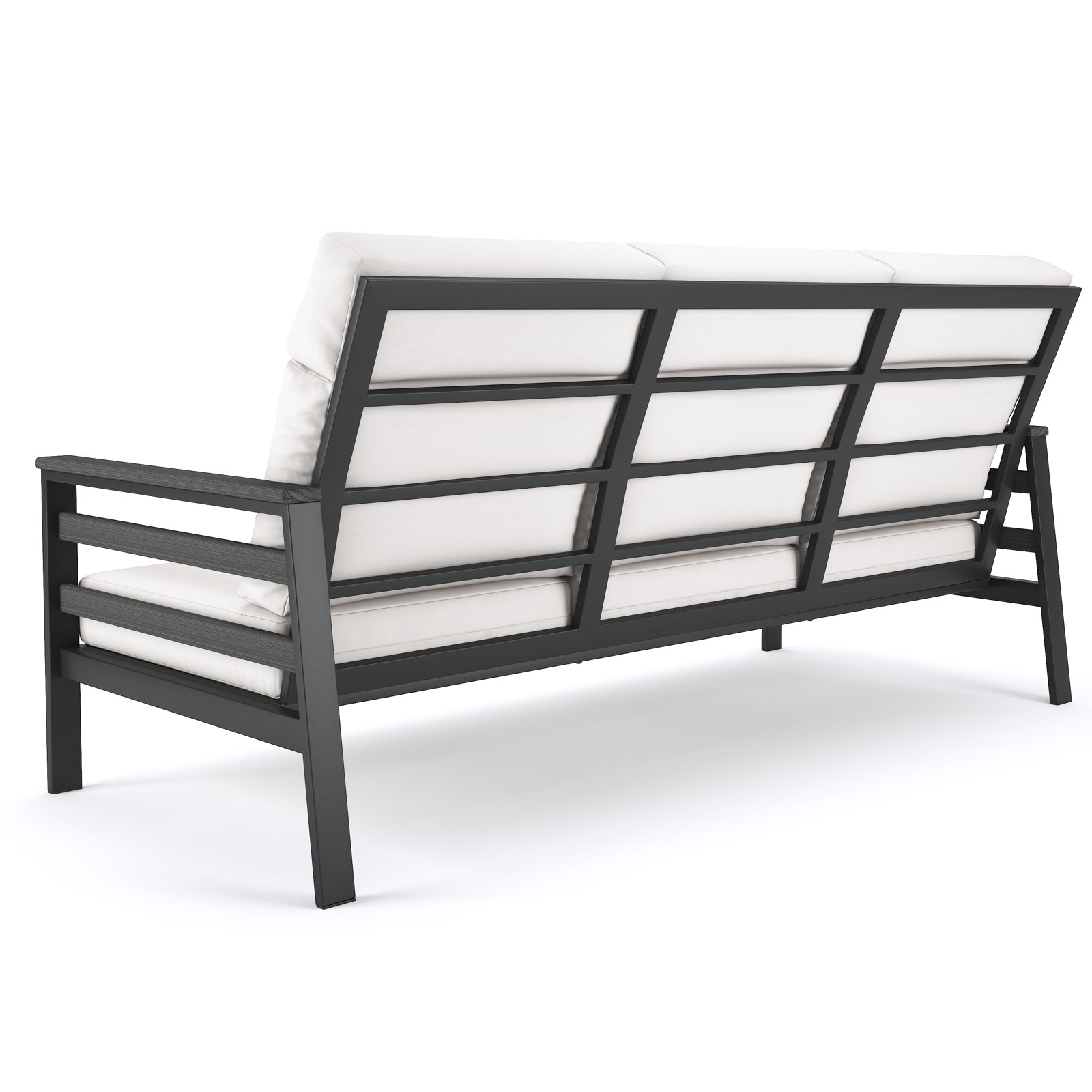 Townsend 80" Sunbrella® Patio Sofa, Canvas White, Gray