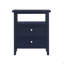 Table de chevet 2 tiroirs Weston Midnight Blue