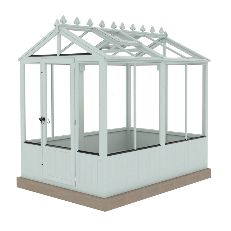 Holkham 8 ft x 6 ft Greenhouse, Blue