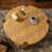Round Coffee Table with Solid Wood
