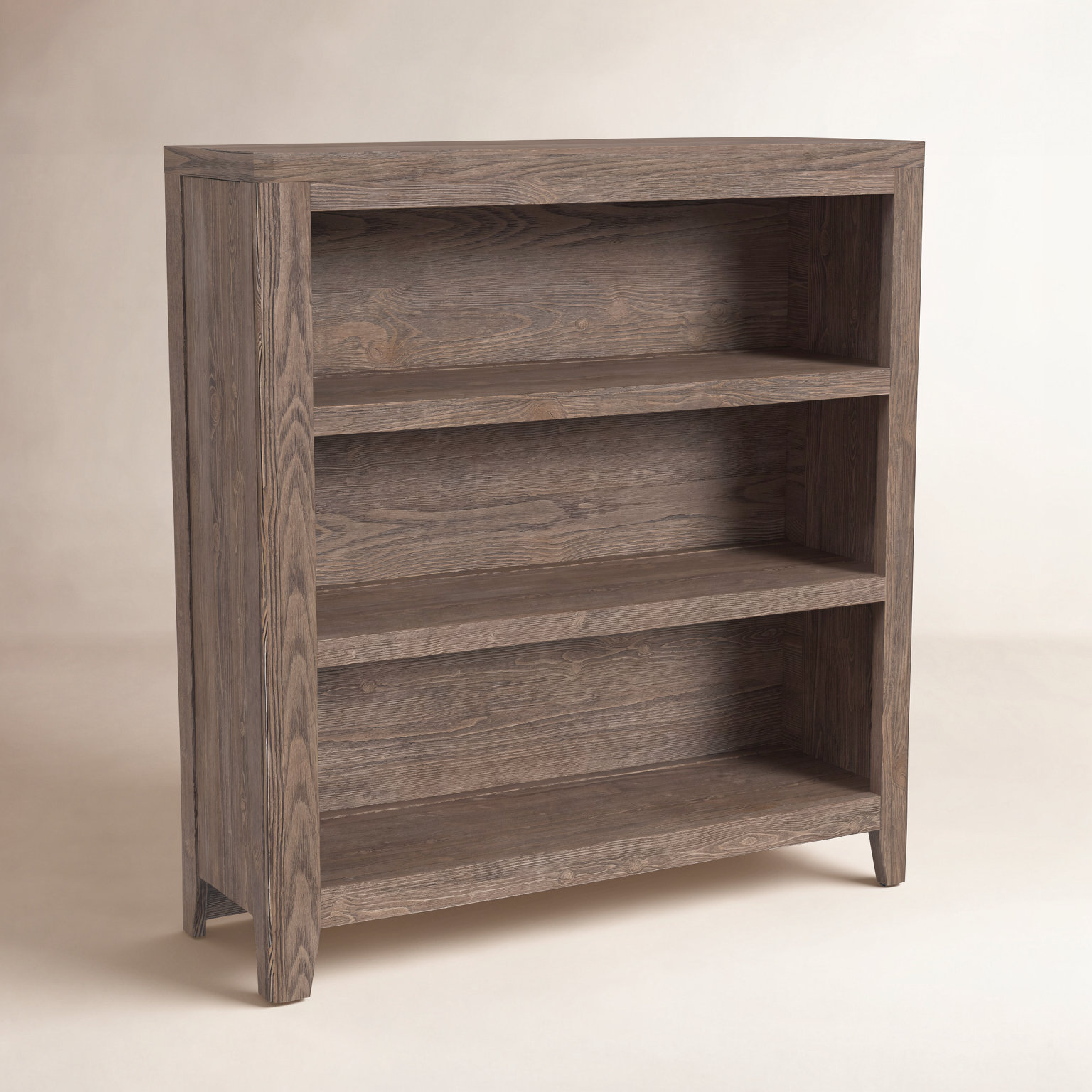 Jemma Solid Wood Bookcase, Harvest Brown